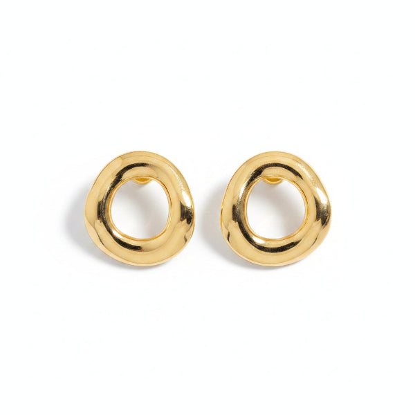 Minimalist Circle Stud Earrings | Everyday Elegance