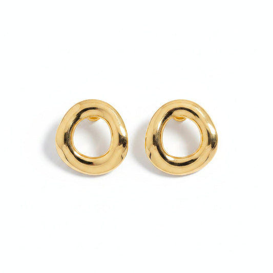 Minimalist Circle Stud Earrings | Everyday Elegance